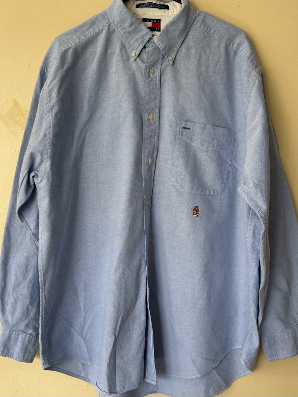 Tommy Hilfiger Light Blue Button-Down Oxford Shirt - Men's